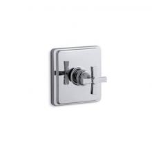 Kohler TS13135-3A-CP - Pinstripe® Pure Rite-Temp® valve trim with cross handle