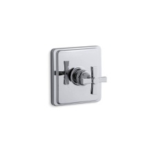 Kohler TS13135-3A-CP - Pinstripe® Pure Rite-Temp® valve trim with cross handle