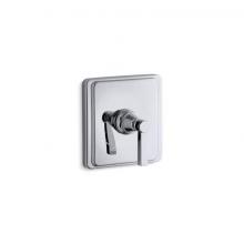 Kohler T13173-4A-CP - Pinstripe® MasterShower® temperature control valve trim with Lever handle