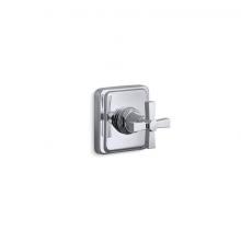 Kohler T13174-3A-CP - Pinstripe® Pure MasterShower® volume control valve trim with cross handle