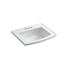 Kohler 2356-4-0 - Archer® 22-3/4'' rectangular drop-in bathroom sink