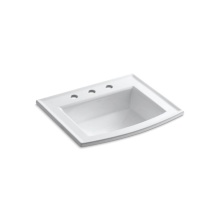 Kohler 2356-8-0 - Archer® 22-3/4'' rectangular drop-in bathroom sink
