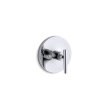 Kohler T14488-4-CP - Purist® MasterShower® temperature control valve trim with lever handle