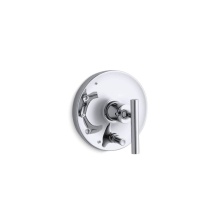 Kohler T14501-4-CP - Purist® Rite-Temp® valve trim with push-button diverter and lever handle