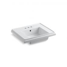 Kohler 2757-4-0 - Tresham® 24'' square pedestal bathroom sink