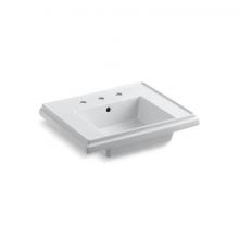 Kohler 2757-8-0 - Tresham® 24'' square pedestal bathroom sink