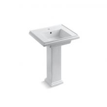 Kohler 2844-1-0 - Tresham® 24'' square pedestal bathroom sink