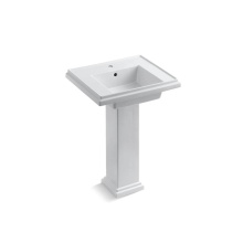 Kohler 2844-1-0 - Tresham® 24'' square pedestal bathroom sink