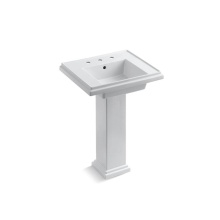 Kohler 2844-8-0 - Tresham® 24'' square pedestal bathroom sink