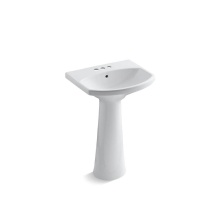 Kohler 2362-4-0 - Cimarron® 22-3/4'' rectangular pedestal bathroom sink