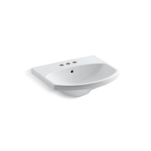 Kohler 2363-4-0 - Cimarron® 22-3/4'' rectangular pedestal bathroom sink