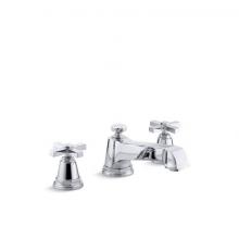 Kohler T13140-3A-CP - Pinstripe® Pure Deck-mount bath faucet trim with cross handles