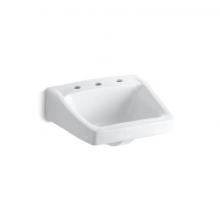 Kohler 1724-0 - Chesapeake™ 19-1/4'' x 17-1/4'' wall-mount/concealed arm carrier bathroom si