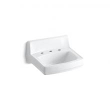 Kohler 2030-0 - Greenwich™ 20-3/4'' x 18-1/4'' wall-mount/concealed arm carrier bathroom sin
