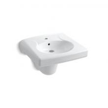 Kohler 1999-1-0 - Brenham™ Wall-mount or concealed carrier arm mount commercial bathroom sink and shroud with sing