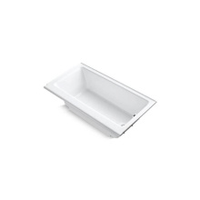 Kohler 878-S-0 - Highbridge® 60'' x 32'' alcove bath with enameled apron and right-hand dr