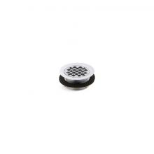 Kohler 9132-CP - Round shower drain for use with plastic pipe, gasket included
