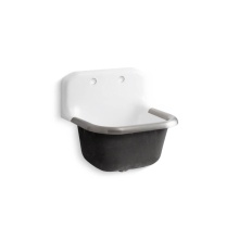 Kohler 6716-0 - Bannon™ 24'' x 20-1/4'' wall-mount or P-trap mount service sink with rim gua