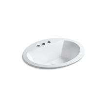 Kohler 2699-4-0 - Bryant® 20-1/4'' oval drop-in bathroom sink