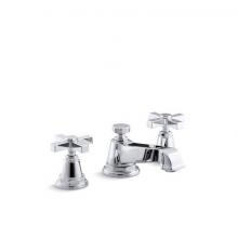 Kohler 13132-3A-CP - Pinstripe® Pure Widespread bathroom sink faucet with Cross handles, 1.2 gpm