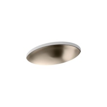Kohler 2602-SBV - Rhythm® 23-1/4'' oval undermount bathroom sink, no overflow