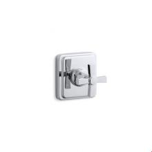 Kohler T13175-3A-CP - Pinstripe® Valve trim with Pure design cross handle for transfer valve, requires valve