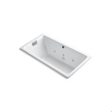 Kohler 856-JHE-0 - Tea-for-Two® 66'' x 36'' drop-in/undermount whirlpool bath with end drain