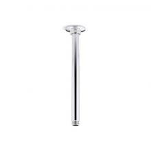 Kohler 7392-CP - 12'' ceiling-mount single-function rainhead arm and flange