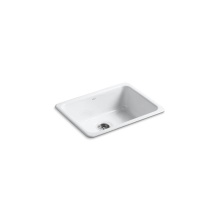 Kohler 6585-0 - Iron/Tones® 24-1/4'' top-/undermount single-bowl bar sink