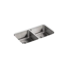 Kohler 3350-NA - Undertone® 31-1/2'' undermount double-bowl kitchen sink