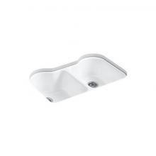 Kohler 5818-5U-0 - Hartland® 33'' undermount double-bowl kitchen sink