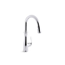 Kohler 560-CP - Bellera® Pull-down kitchen sink faucet with three-function sprayhead