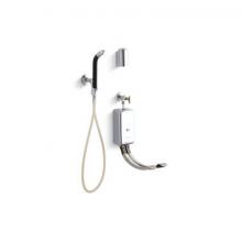 Kohler 13960-CP - Bedpan washer with double foot control mixing valves and integral stops