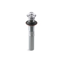 Kohler 7127-A-CP - Bathroom sink drain with overflow and non-removable metal stopper