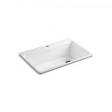 Kohler 5871-1A2-0 - Riverby® 33'' top-mount single-bowl workstation kitchen sink