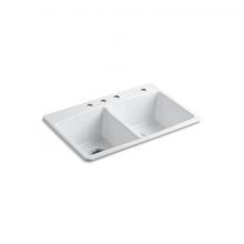 Kohler 5846-4-0 - Brookfield™ 33'' top-mount double-bowl kitchen sink