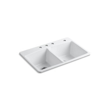 Kohler 5846-4-0 - Brookfield™ 33'' top-mount double-bowl kitchen sink