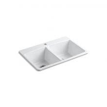 Kohler 5846-1-0 - Brookfield™ 33'' top-mount double-bowl kitchen sink