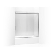 Kohler 706000-L-SH - Levity® 62'' H sliding bath door with 1/4''-thick glass