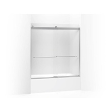 Kohler 706004-D3-SH - Levity® Sliding bath door, 62'' H x 56-5/8 - 59-5/8'' W, with 1/4'&a