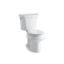 Kohler 3987-0 - Wellworth® Two-piece round-front toilet, dual-flush