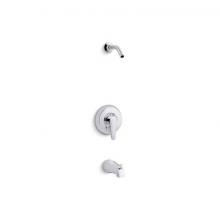 Kohler TLS98007-4-CP - July® Rite-Temp® bath and shower trim kit, without showerhead