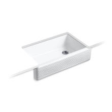 Kohler 6351-0 - Hayridge® Whitehaven® 35-11/16'' undermount single-bowl farmhouse kitchen sink