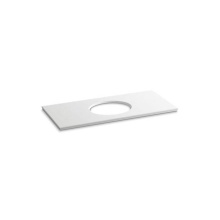 Kohler 5424-S33 - Solid/Expressions® 49'' vanity-top with single Verticyl® oval cutout
