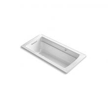 Kohler 1949-GHW-0 - Archer® 66'' x 32'' drop-in Heated BubbleMassage™ air bath with Bask&#x