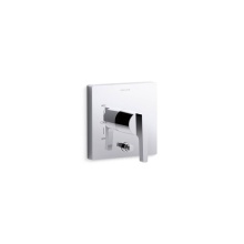 Kohler T99762-4-CP - Honesty® Rite-Temp® valve trim with push-button diverter
