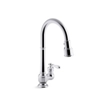Kohler 99260-CP - Artifacts® Pull-down kitchen sink faucet with three-function sprayhead