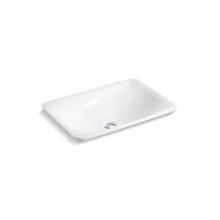 Kohler 75749-FP1-0 - Sartorial™ Paisley Carillon® 21'' rectangular drop-in bathroom sink, no overflow