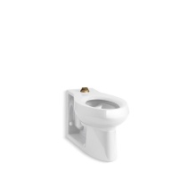 Kohler 4388-0 - Anglesey™ Floor-mount top spud flushometer bowl with integral seat