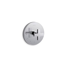 Kohler T73133-3-CP - Composed® MasterShower® temperature control valve trim with cross handle